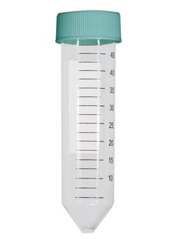 Axygen® 50 mL polypropylene (PP) Centrifuge Tubes, Conical bottom with Screw Cap, Bulk Packed, 50/Sleeve, 500/Case - Corning Life Sciences