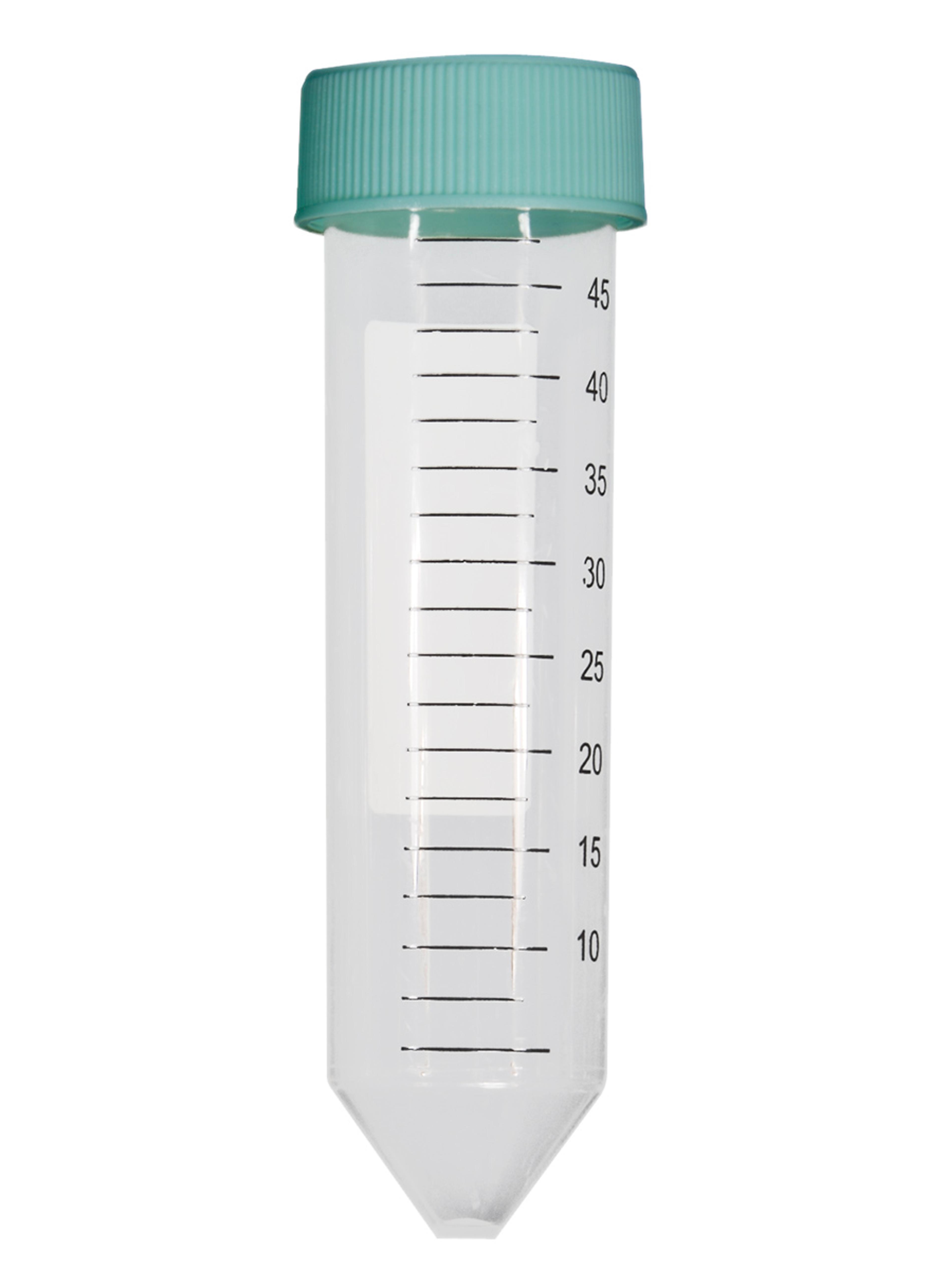Axygen® 50 mL polypropylene (PP) Centrifuge Tubes, Conical bottom with Screw Cap, Bulk Packed, 50/Sleeve, 500/Case - Corning Life Sciences