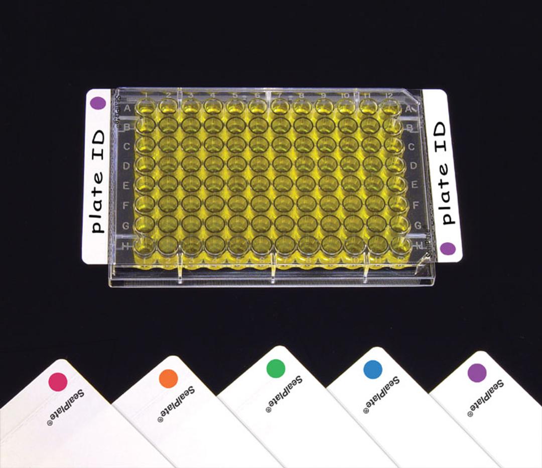 SealPlate® Microplate Sealing Film with ColorTab for ELISA, EIA, Incubation & Storage, Red - Excel Scientific, Inc. - Life Sciences