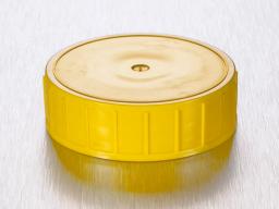 Corning® Gosselin™ Screw Cap for 125 and 180 mL Straight Container, Yellow PE, 100/Bag, 700/Case - Corning Life Sciences