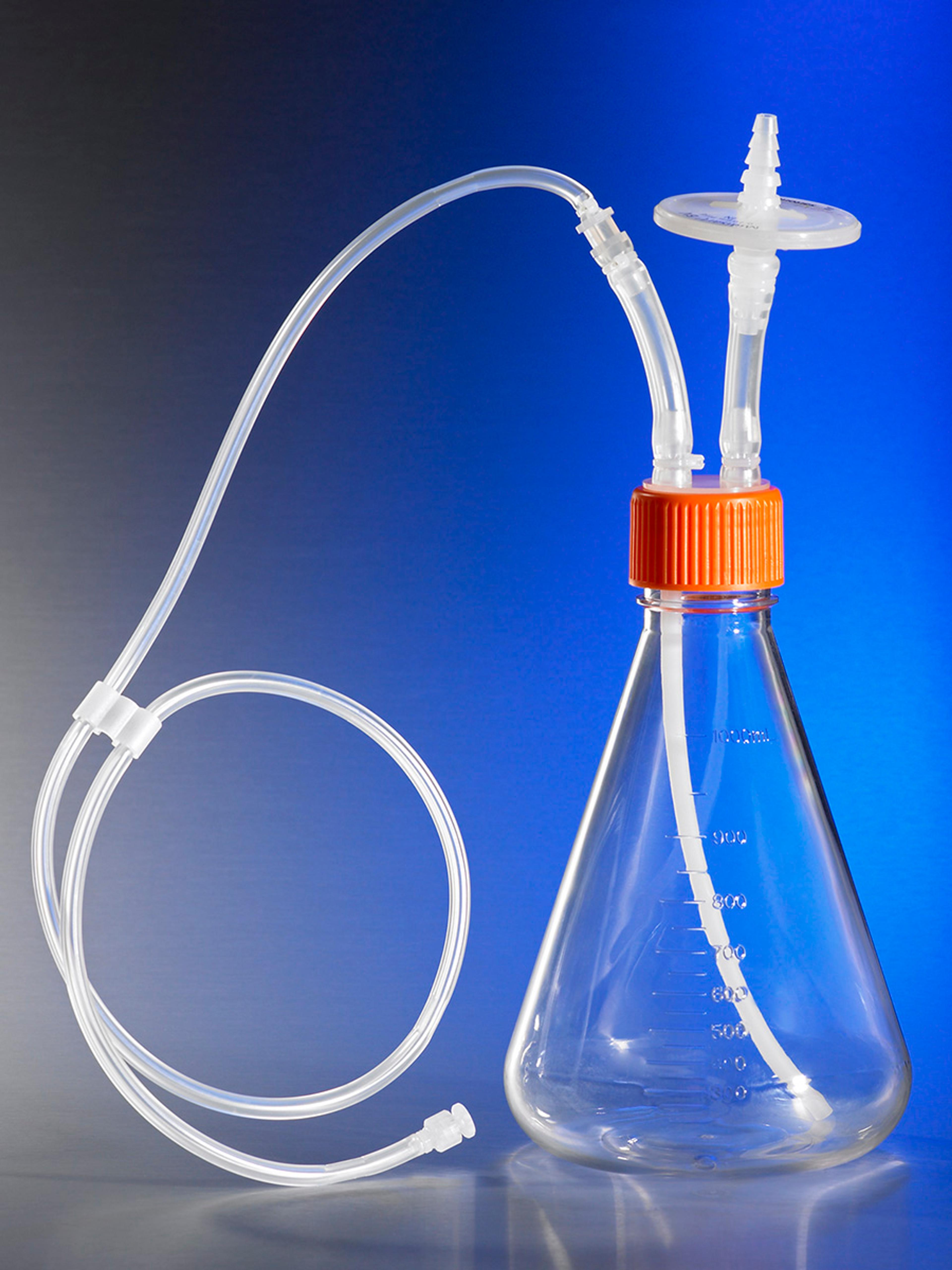 Corning® 1L Polycarbonate Erlenmeyer Flask with Dip Tube, with 0.2 µm PTFE Filter, MLL - Corning Life Sciences - Life Sciences
