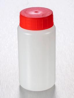 Corning® Gosselin™ Round HDPE Bottle, 150 mL, 37 mm Red Cap with Wad, Assembled, Sterile, 250/Case - Corning Life Sciences