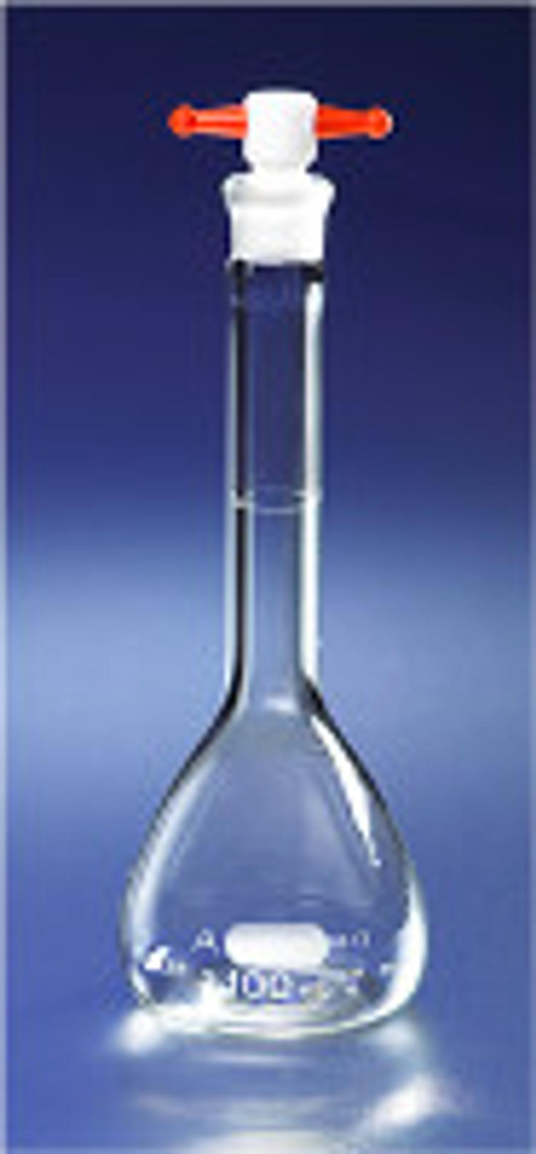 PYREX® 1L Class A Volumetric Flask with PTFE Stopper - Corning Life Sciences - General Lab