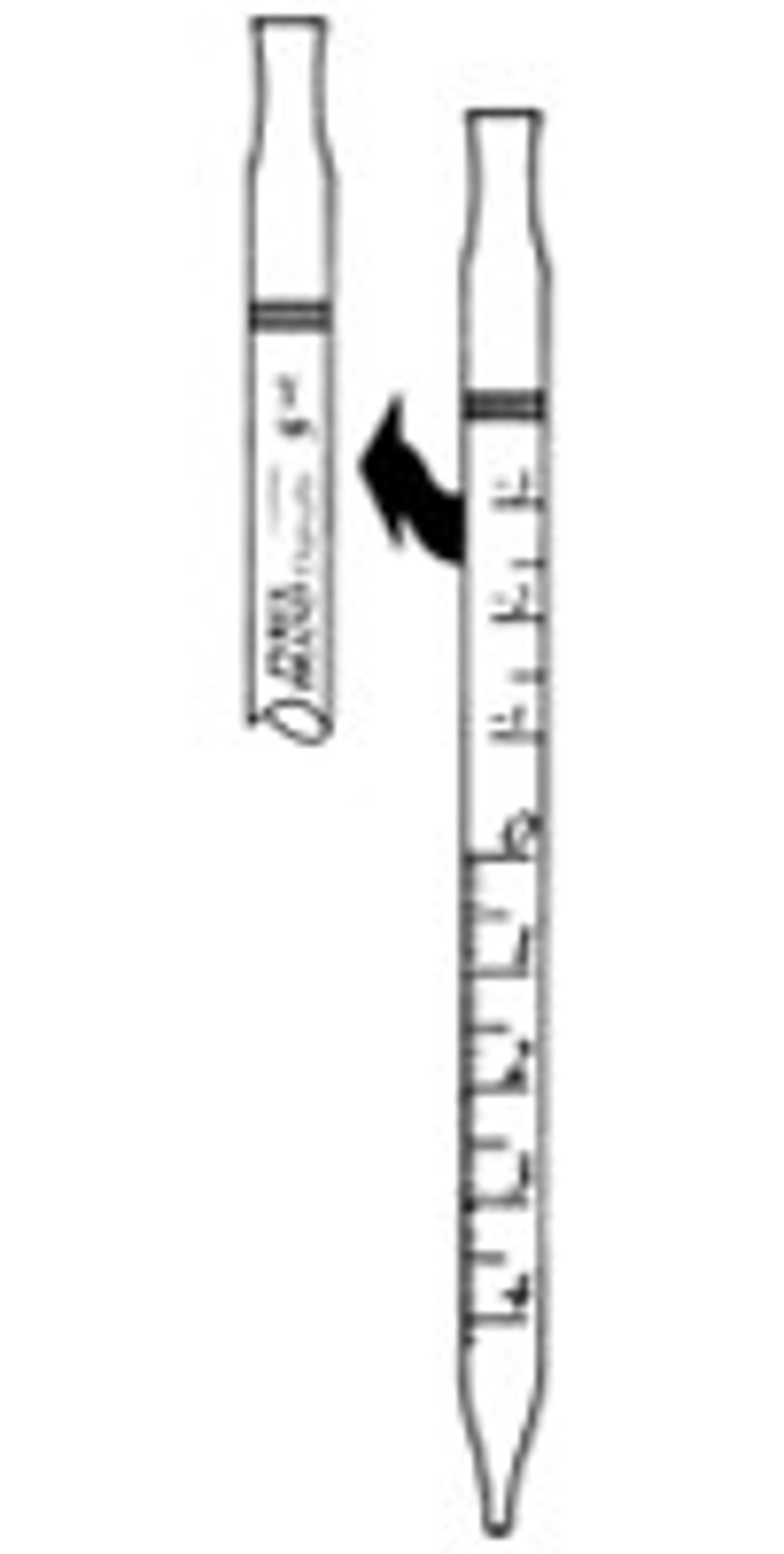 PYREX® 5 mL Shorty Disposable Glass Serological Pipets, TD, Individually Wrapped, Sterile, Plugged - Corning Life Sciences - General Lab