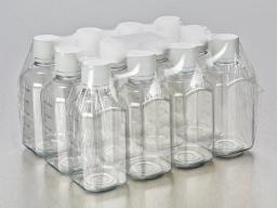 Corning® Gosselin™ Octagonal PET Bottle, 500 mL, Graduated, 31 mm Tamper-evident Cap, Sterile, Assembled, 12/Pack, 120/Case - Corning Life Sciences - General Lab