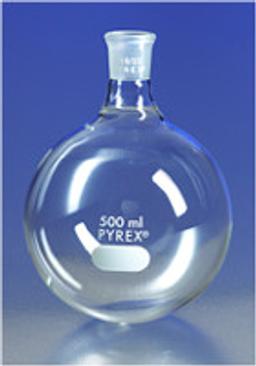PYREX® 500 mL Short Neck Boiling Flask, Round Bottom, 24/40 Standard Taper Joint - Corning Life Sciences - Life Sciences