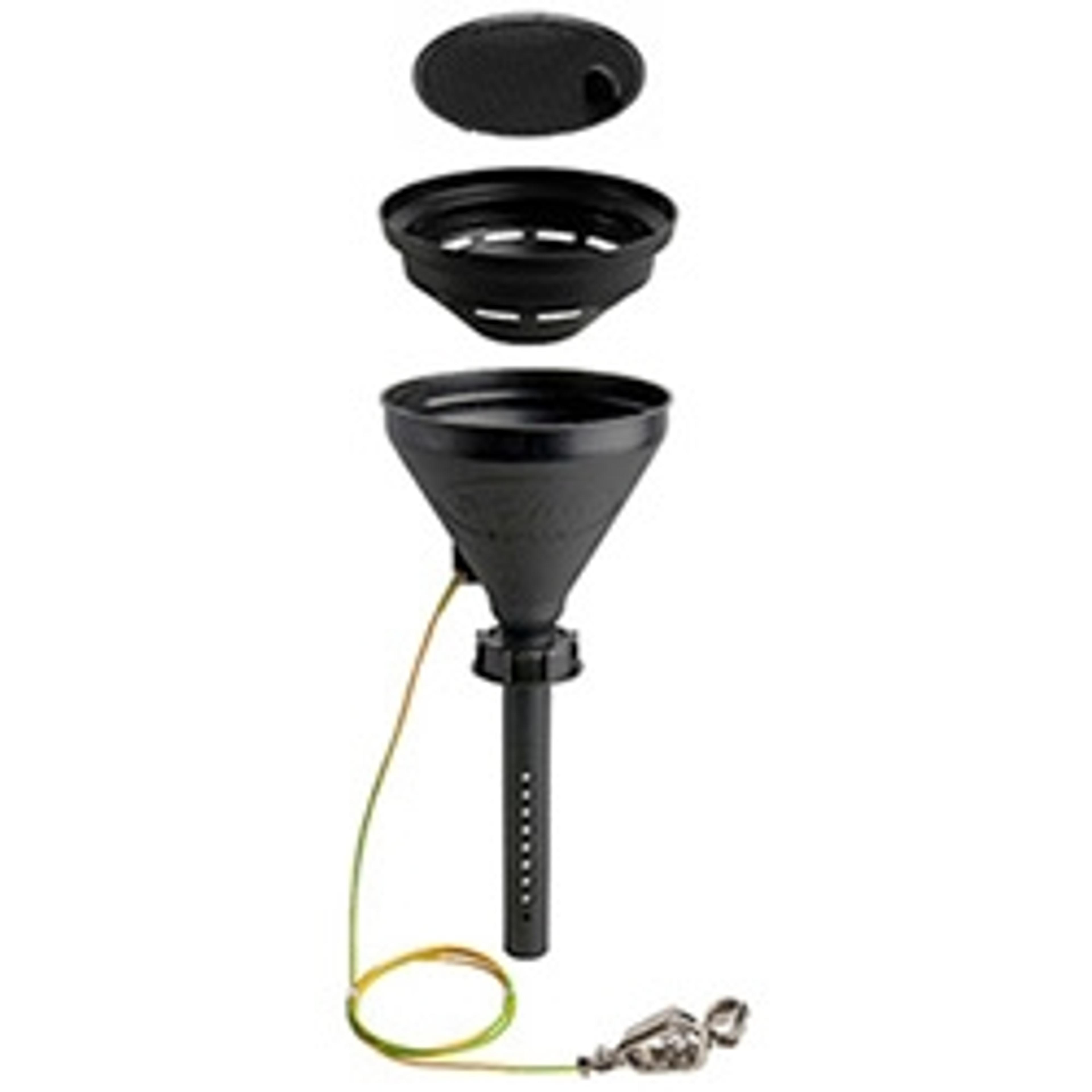 Safety funnel with ball valve - S.C.A.T. Europe - General Lab