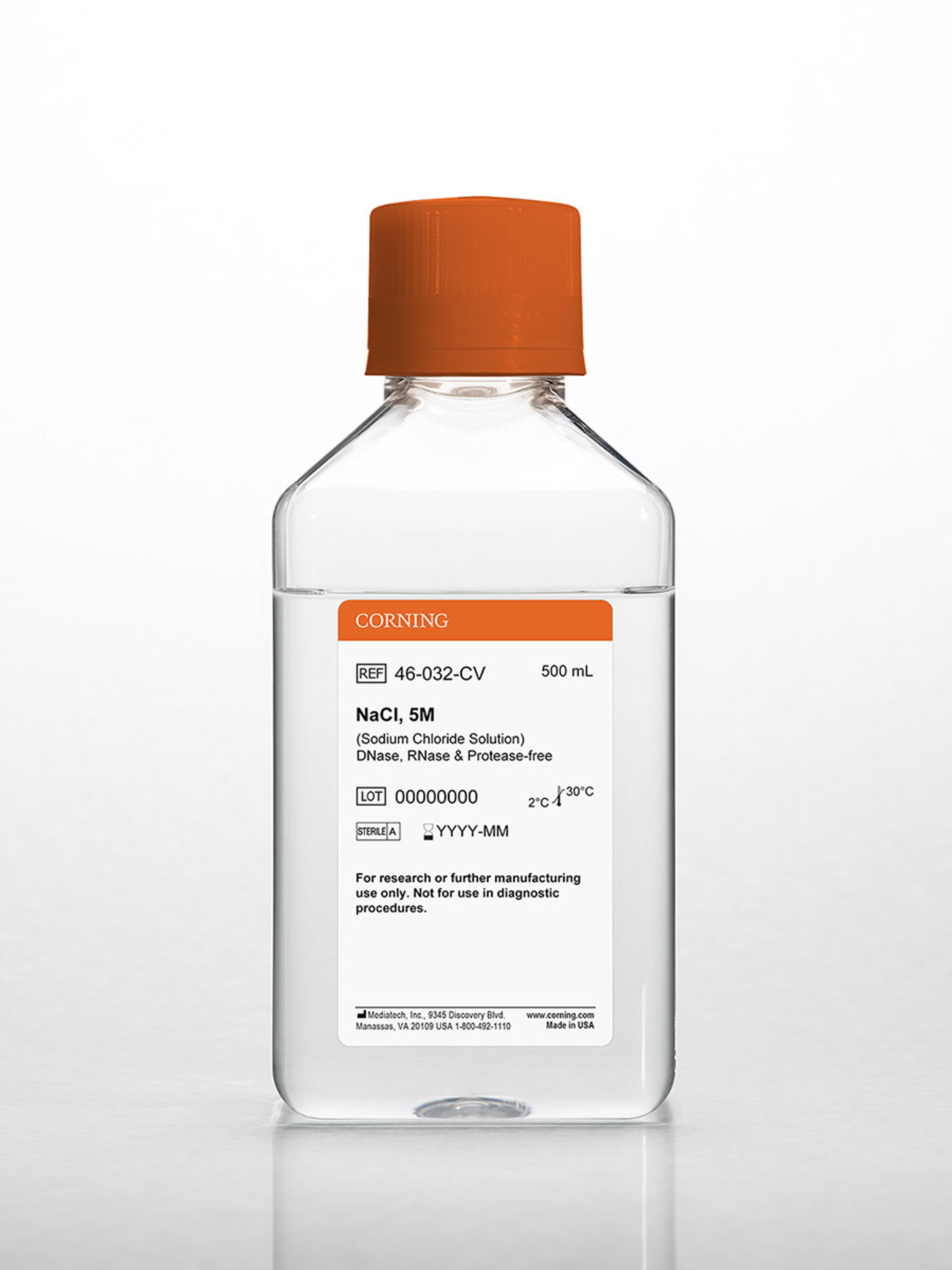 Corning® 500 mL 5M Sodium Chloride - Corning Life Sciences