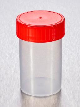 Corning® Gosselin™ Straight Container, 200 mL, PP, Red Screw Cap, Assembled, 162/Case - Corning Life Sciences