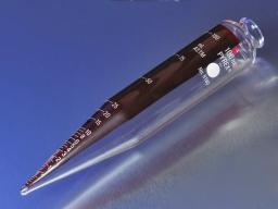 PYREX® 100 mL Oil Conical Centrifuge Tube Lifetime-Red™ with White Graduations - Corning Life Sciences