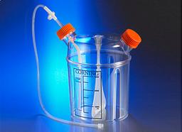 Corning® 3L Disposable Spinner Flask, Solid Cap and Aseptic Transfer Cap, Sterile - Corning Life Sciences