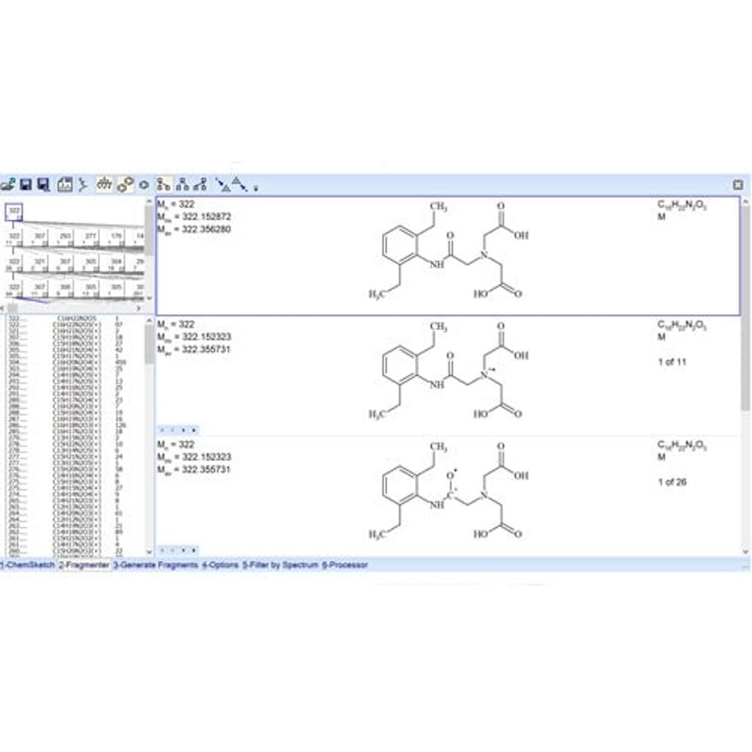 ACD/MS Fragmenter - Advanced Chemistry Development, Inc., (ACD/Labs) - Separations