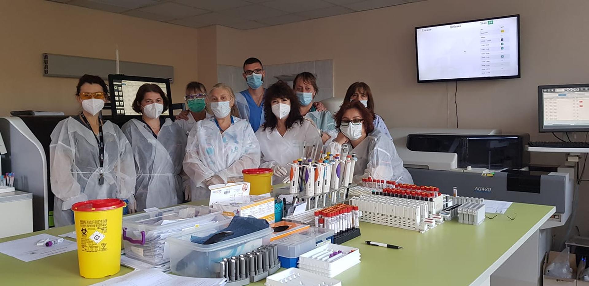 The team in the Clinical Laboratory at University Hospital "St. Ivan Rilski", Sofia, Bulgaria.