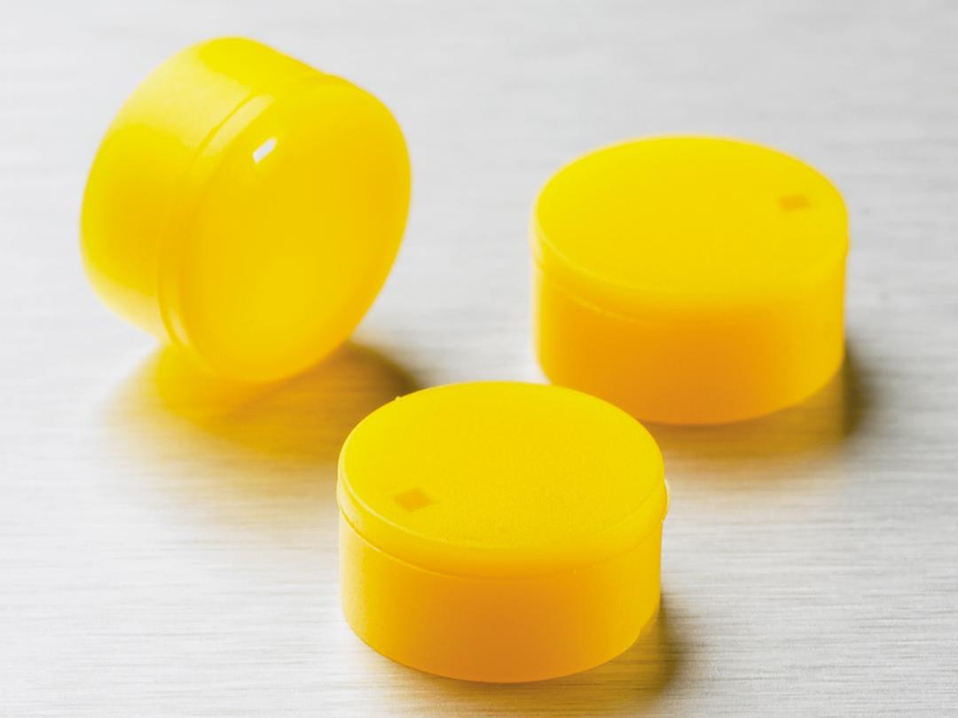 Corning® Yellow Polypropylene Cryogenic Vial Cap Inserts - Corning Life Sciences - Life Sciences