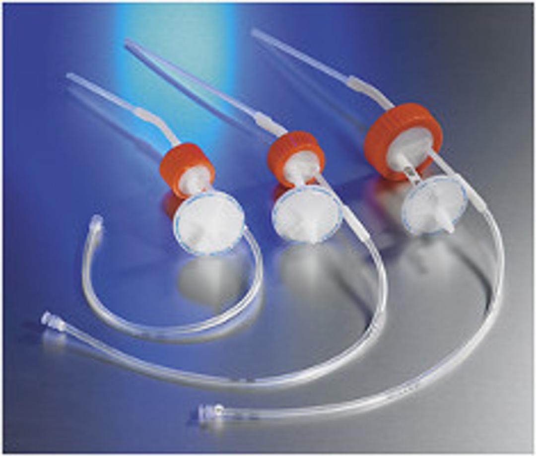 Disposable 70 mm Aseptic Transfer Cap for 3L Plastic Erlenmeyer Flask, 1/8 Dip Tube, 0.2 µm Vent, Male Luer Lock, Sterile - Corning Life Sciences - Life Sciences