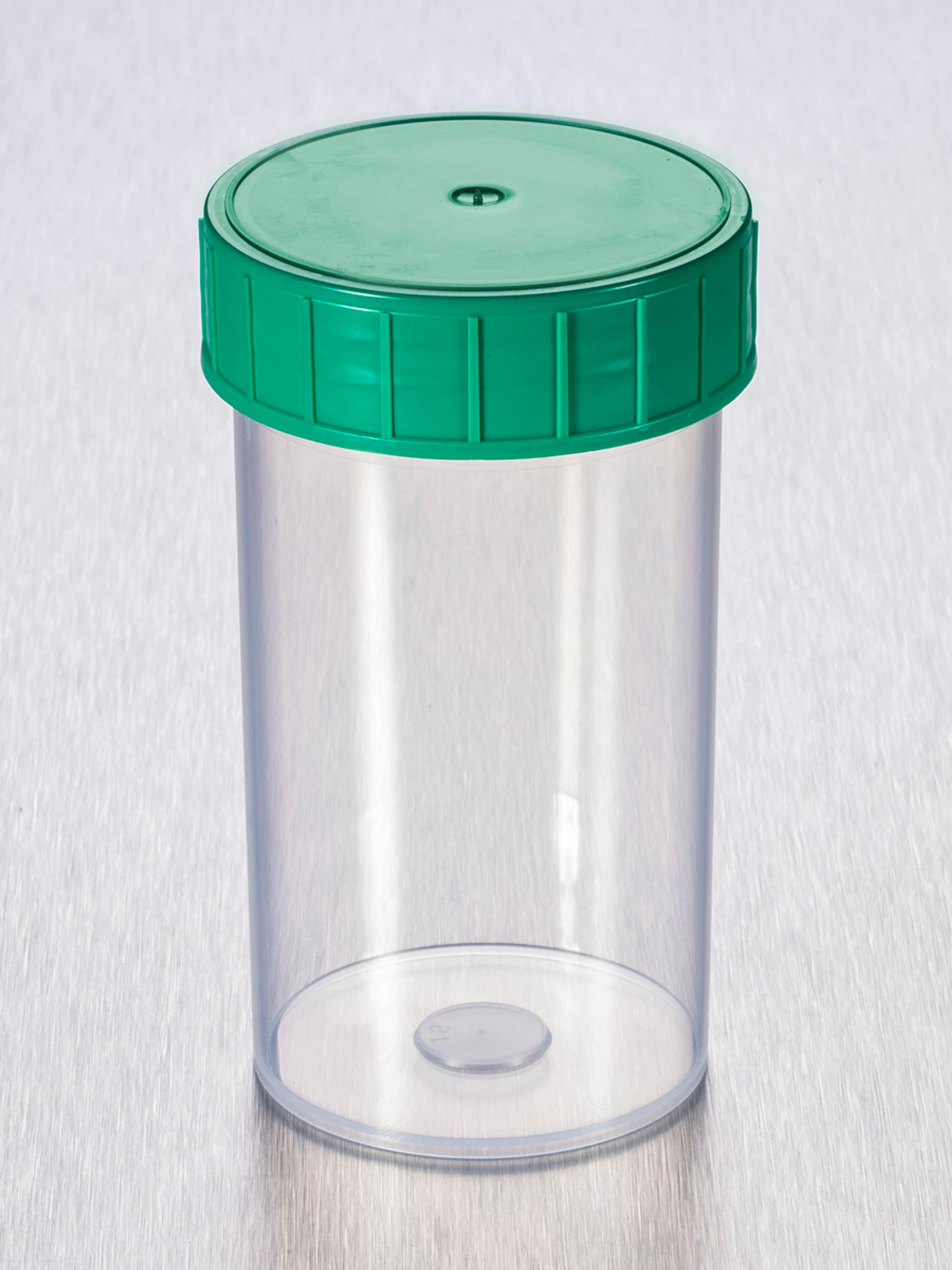 Corning® Gosselin™ Straight Container, 180 mL, PP, Green Screw Cap, Assembled, 264/Case - Corning Life Sciences