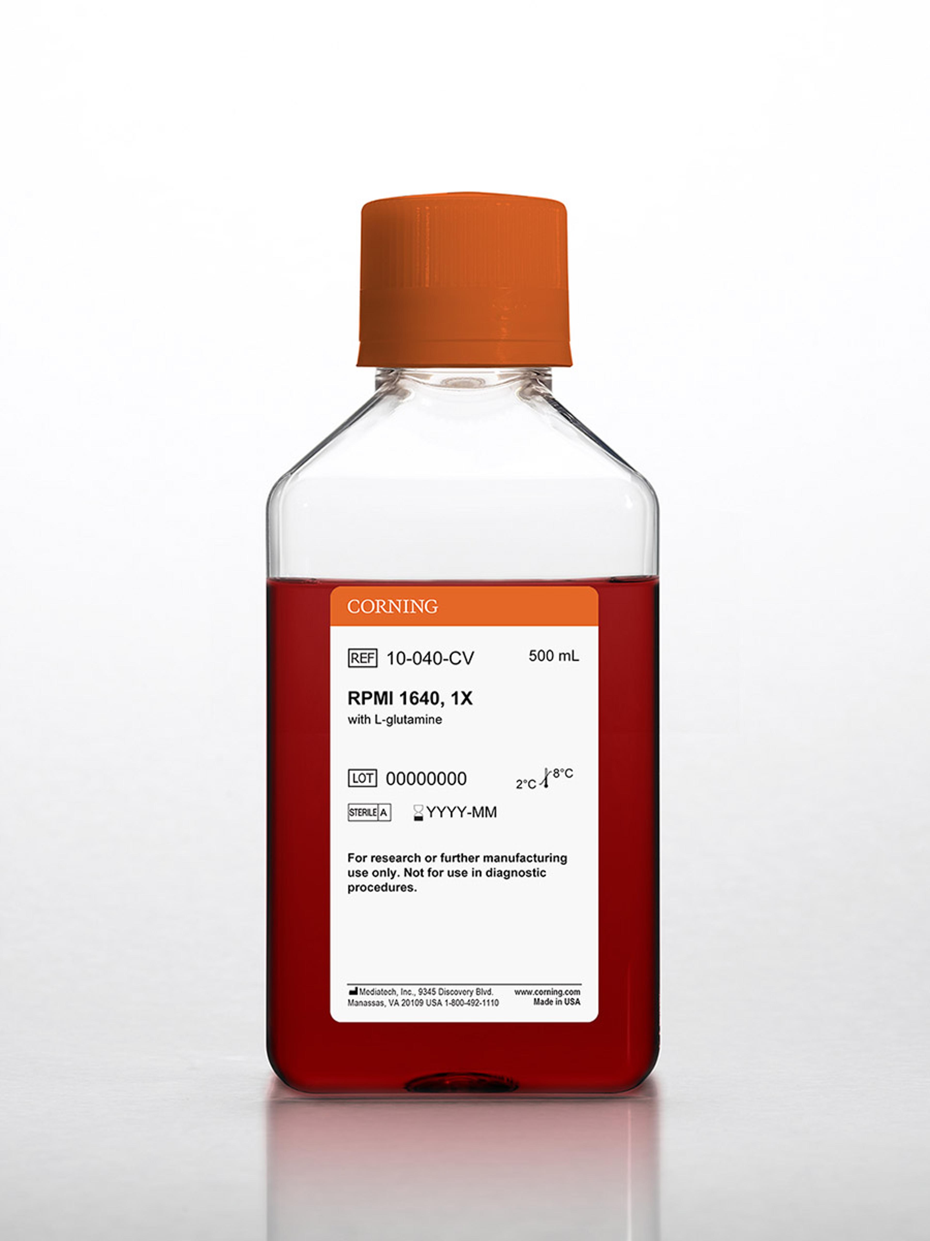 Corning® 500 mL RPMI 1640 - Corning Life Sciences