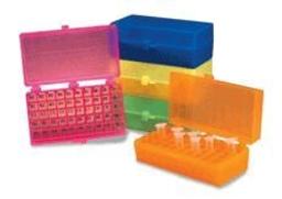 50-Well Microtube Storage Boxes - Heathrow Scientific - General Lab