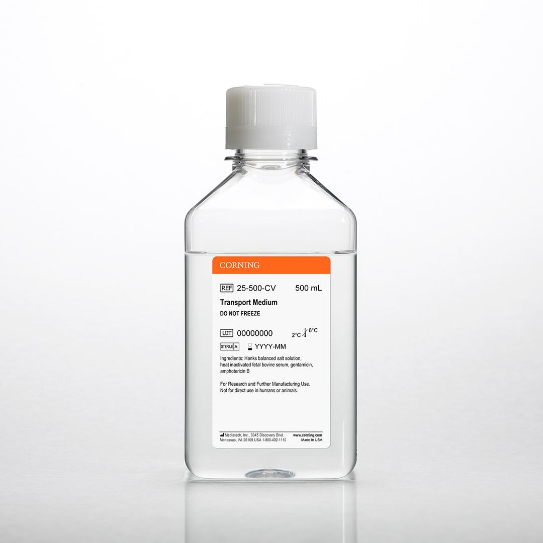 Corning® Transport Medium, 500 mL - Corning Life Sciences