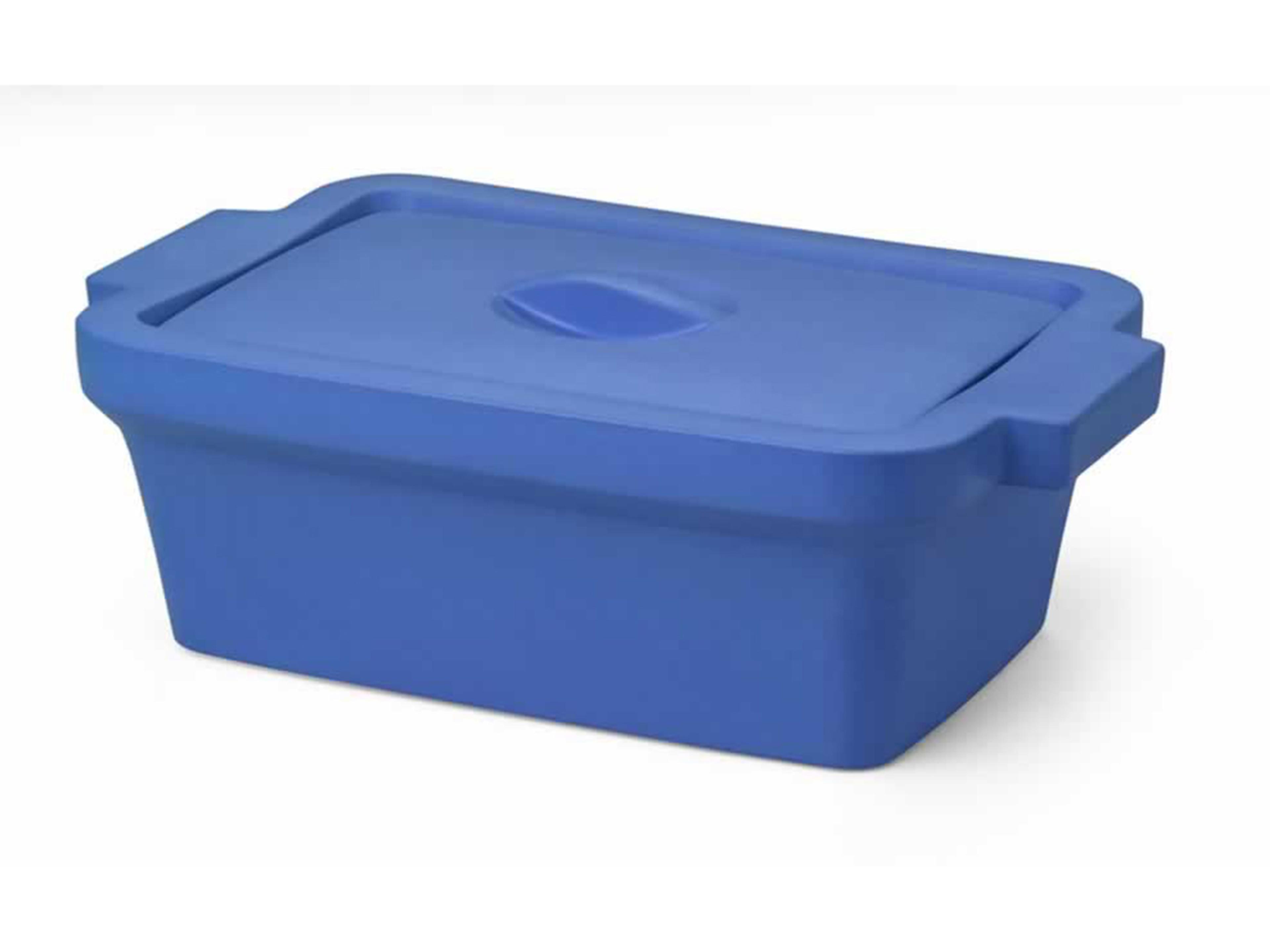 Corning® Ice Pan, Rectangular with Lid, Midi, 4L, Blue - Corning Life Sciences