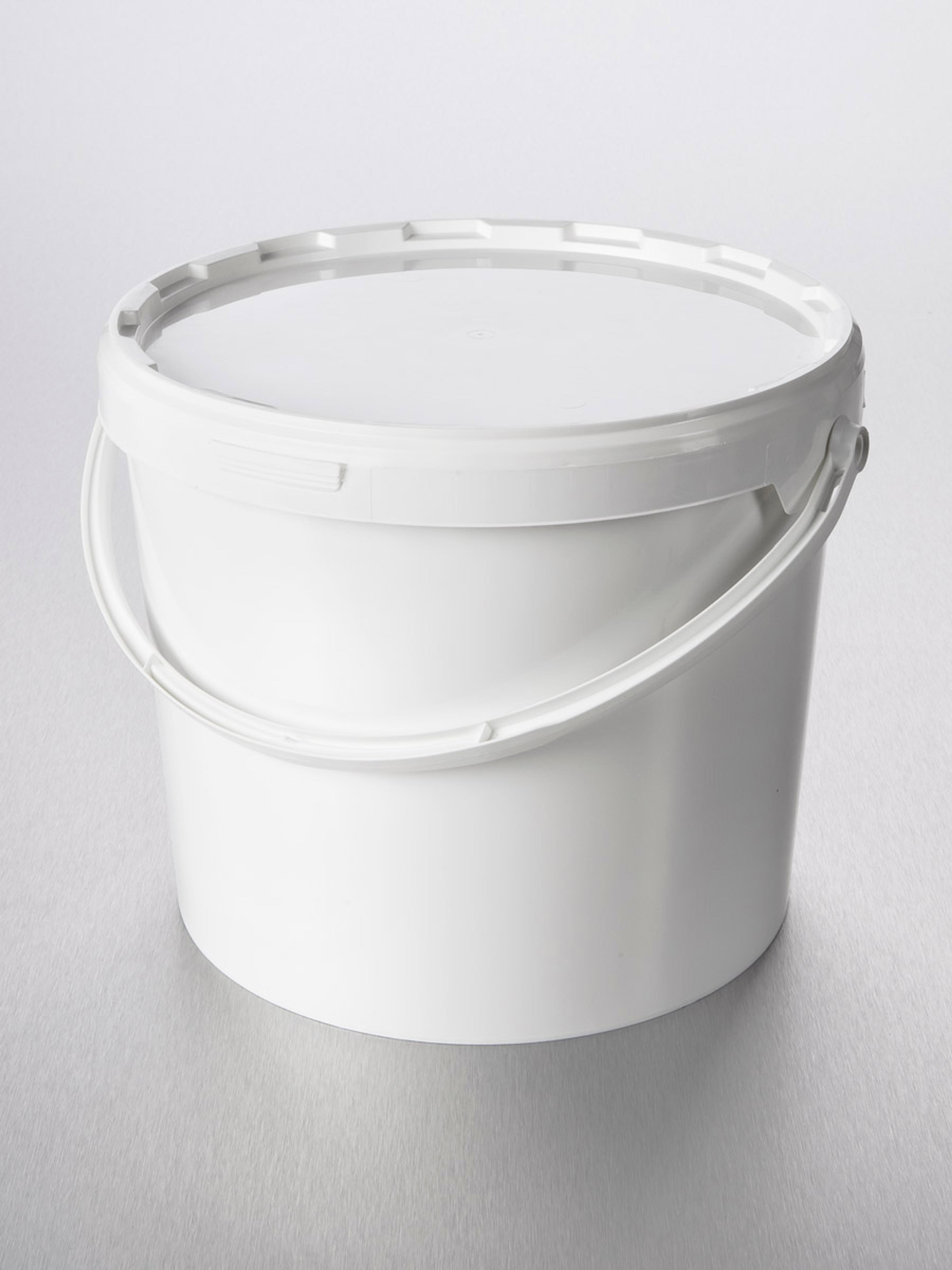 Corning® Gosselin™ Bucket, 16 L, White PP with Snap Cap, Non-assembled, 10/Case - Corning Life Sciences