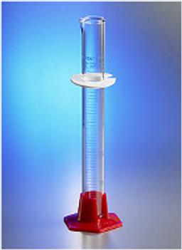 PYREX® VISTA™ 50 mL Single Metric Volumetric and Graduated Cylinders, TC, Plastic Hexagonal Base, Blue Graduations - Corning Life Sciences - General Lab