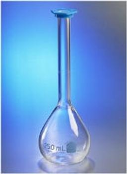 PYREX® VISTA™ 250 mL Class B, Volumetric Flask with Polyethylene Snap-Cap - Corning Life Sciences - General Lab