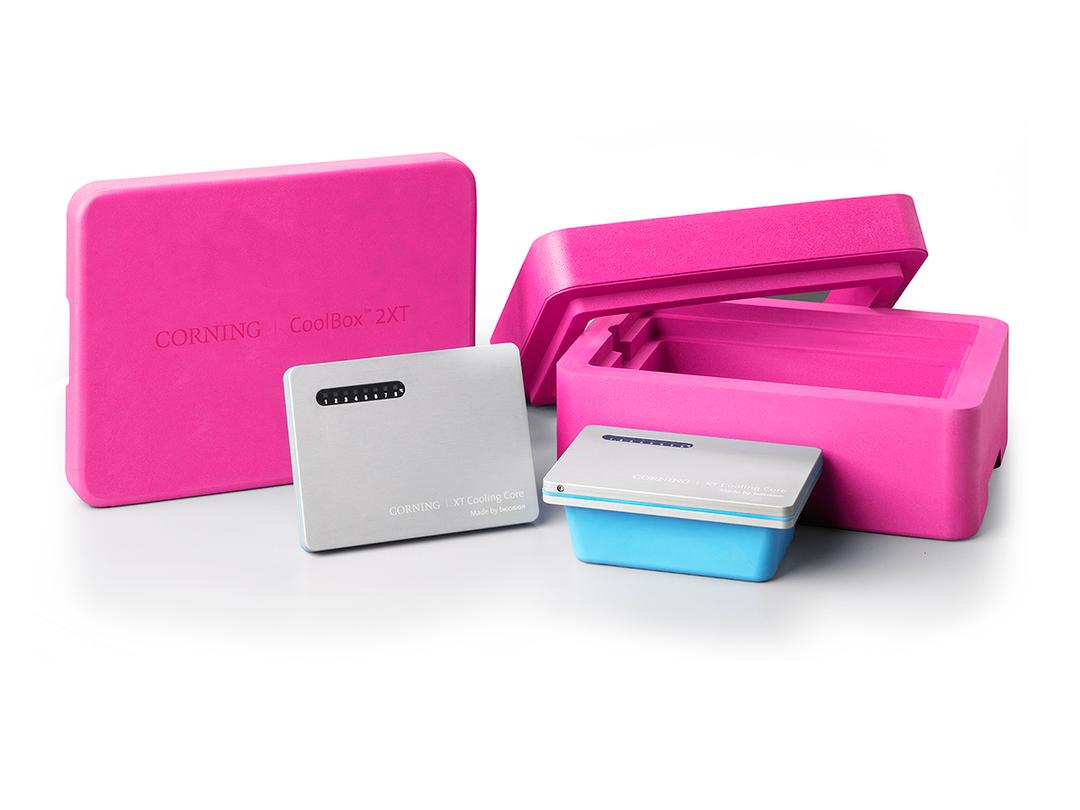 Corning® CoolBox™ 2XT All-day Cooling and Freezing Workstation, Double Capacity, Pink - Corning Life Sciences - General Lab