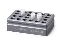 Corning® CoolRack XT CFT24, Holds 24 Cryogenic vial or FACS Tubes, with "Gripping" Wells for One-hand Vial Opening/Closing" - Corning Life Sciences - General Lab