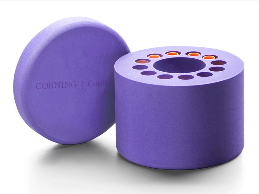 Corning® CoolCell® Cell Freezing Container, for 12 x 1 mL or 2 mL Cryogenic Vials, Purple - Corning Life Sciences - Life Sciences