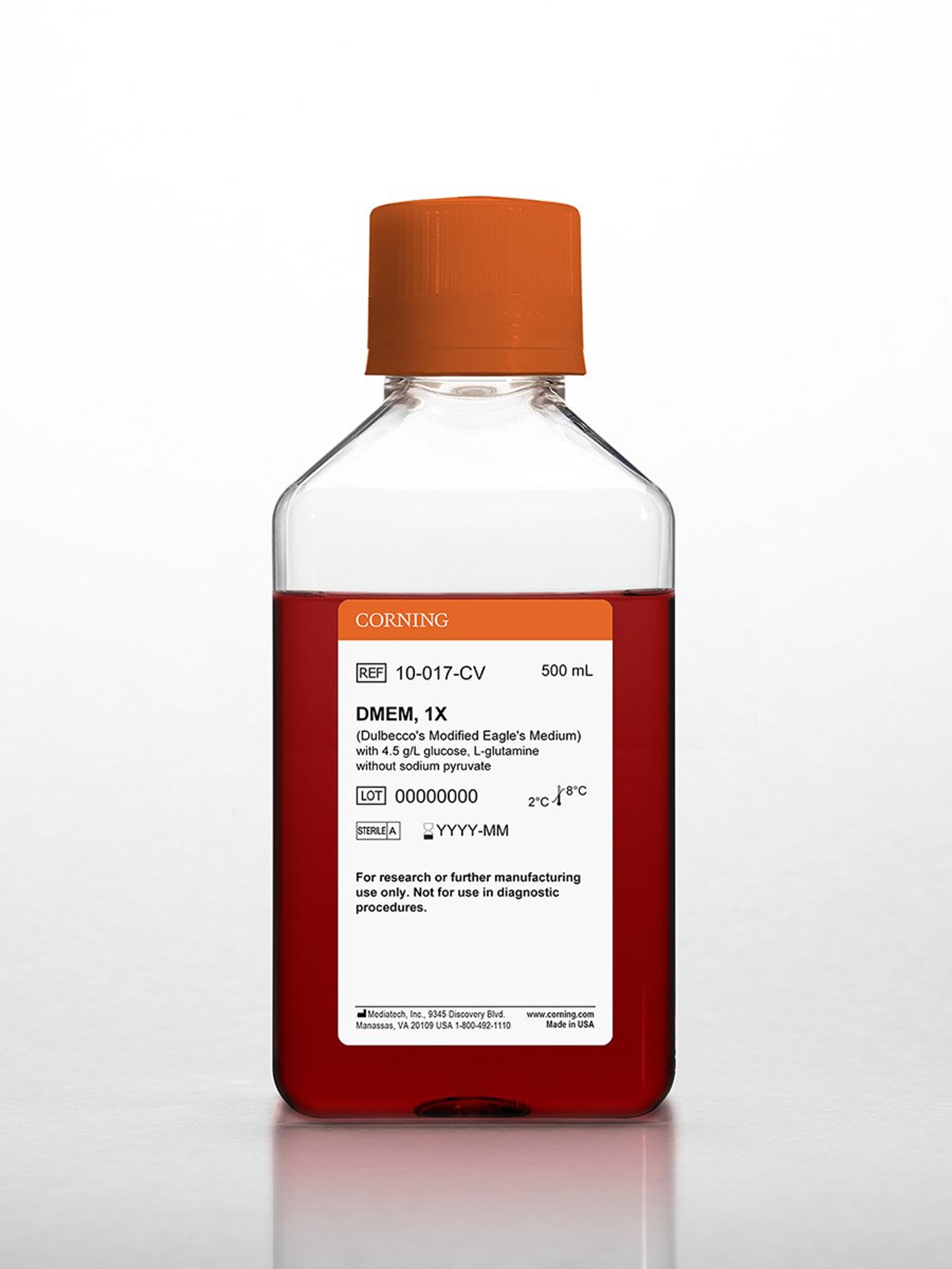 Corning® 500 mL DMEM (Dulbecco’s Modified Eagle’s Medium) - Corning Life Sciences
