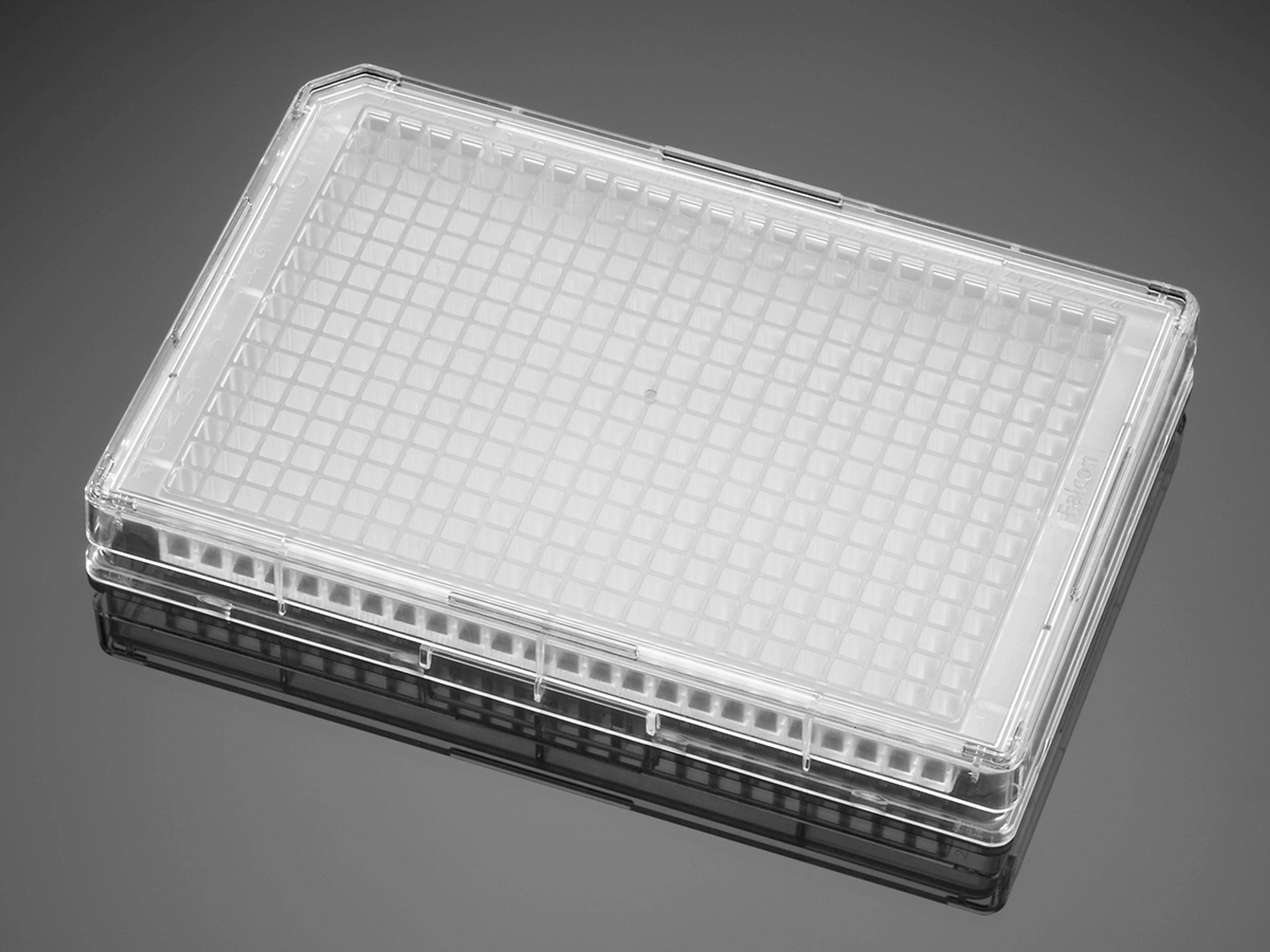 Corning® BioCoat™ Poly-D-Lysine 384-well Clear Flat Bottom Microplate, with Lid, 5/Pack, 50/Case - Corning Life Sciences - Life Sciences