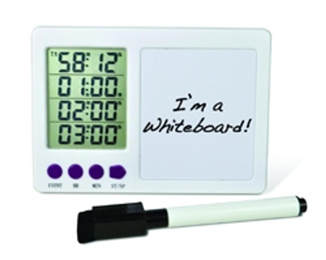 H-B Durac 4-Channel Electronic Timer with Whiteboard and Certificate of Calibration - Bel-Art Products - General Lab