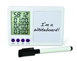 H-B Durac 4-Channel Electronic Timer with Whiteboard and Certificate of Calibration - Bel-Art Products - General Lab
