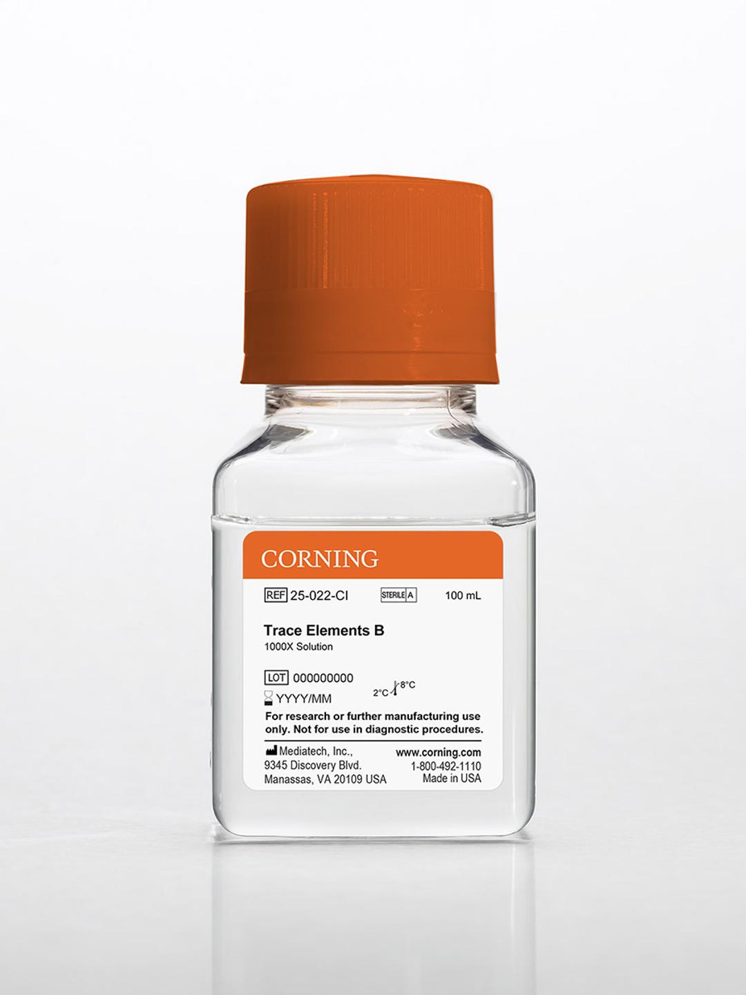 Corning® 100 mL Trace Elements B, 1000x - Corning Life Sciences