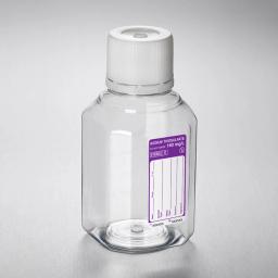 Corning® Gosselin™ Water Sampling Octogonal PET Bottle, 250 mL, Graduated, 160 mg/L Sodium Thiosulfate, 31 mm Tamper-evident Cap, Sterile, 24/Pack, 144/Case - Corning Life Sciences
