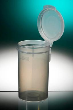 Corning® Gosselin™ Straight Container, 90 mL, Blue PP, Graduated to 80 mL, Blue Hinged cap, 350/Case - Corning Life Sciences
