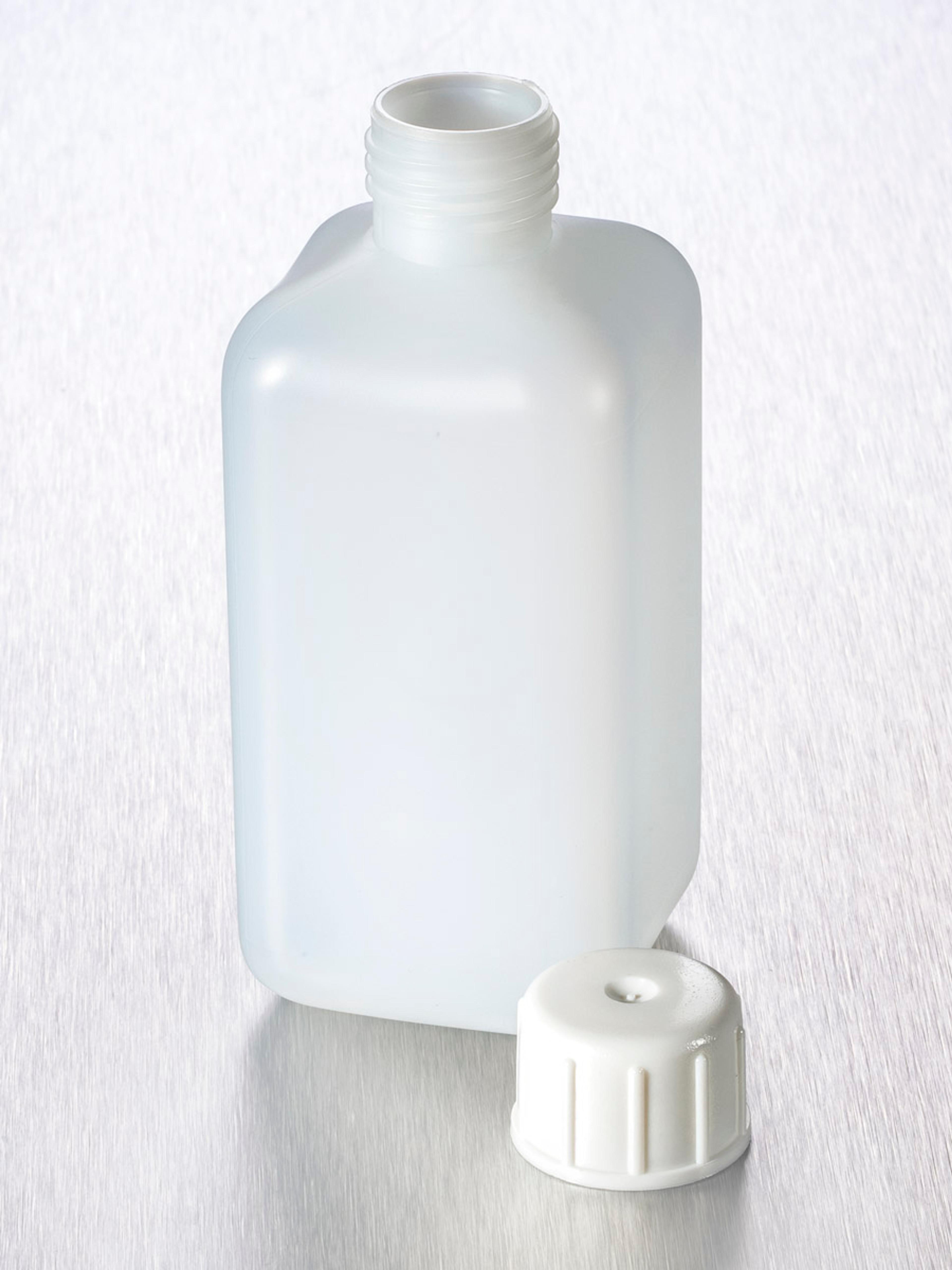Corning® Gosselin™ Square HDPE Bottle, 250 mL, 20 mm White Cap, Non-assembled, 194/Case - Corning Life Sciences