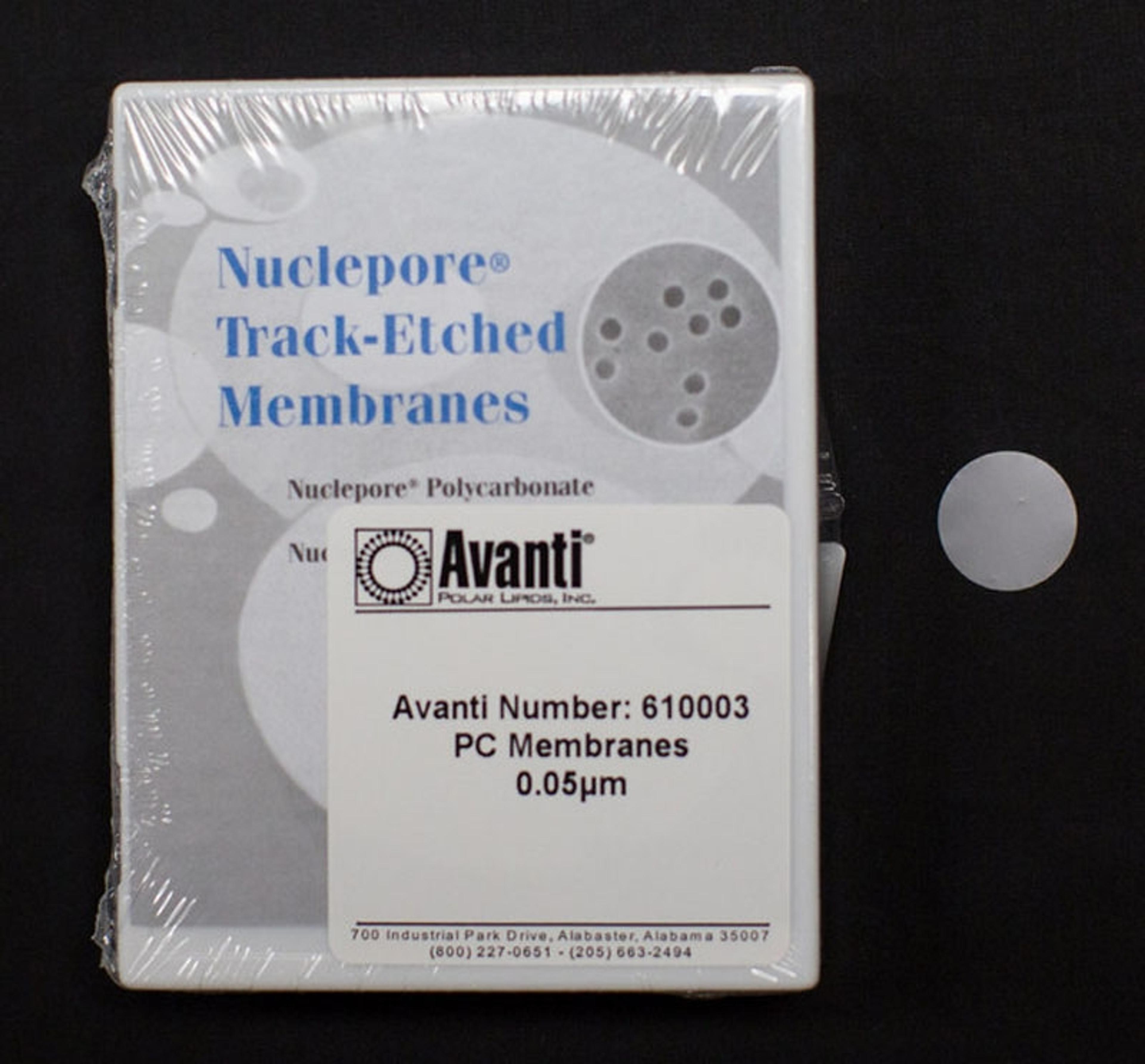 AvantiĀ® Polar Lipids PC Membranes 0.05um - Merck KGaA, Darmstadt, Germany - Drug discovery > Drug Manufacturing