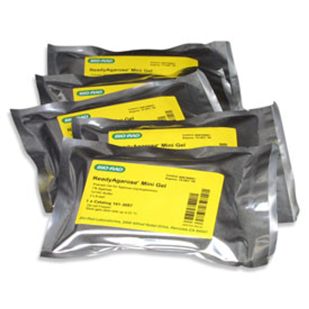 1% TAE Mini ReadyAgarose Precast Gel, 7.1 x 10 cm, 2 x 8-well - Bio-Rad - Life Sciences