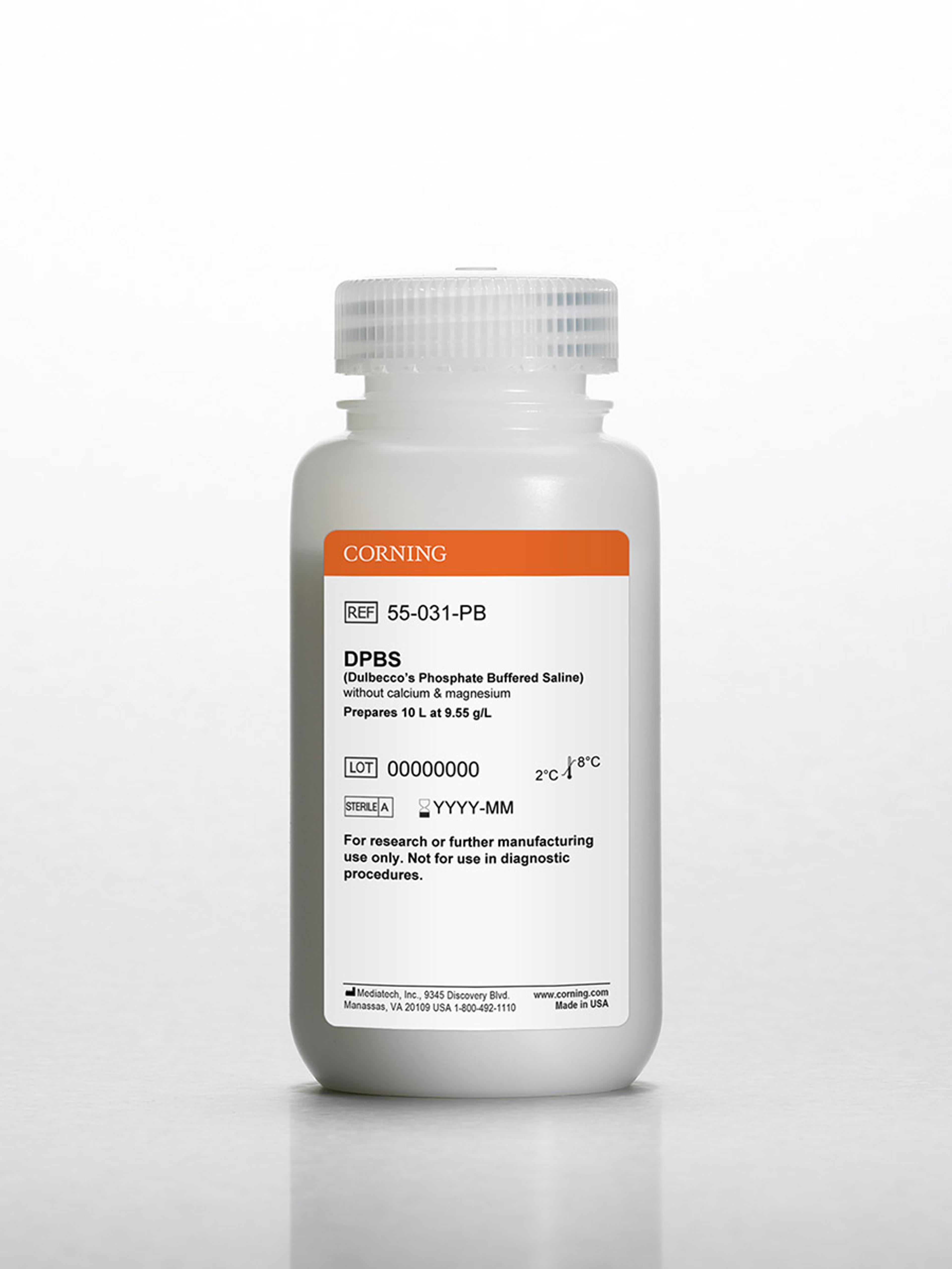 Corning® Dulbecco’s Phosphate-Buffered Saline, Powder without calcium and magnesium - Corning Life Sciences
