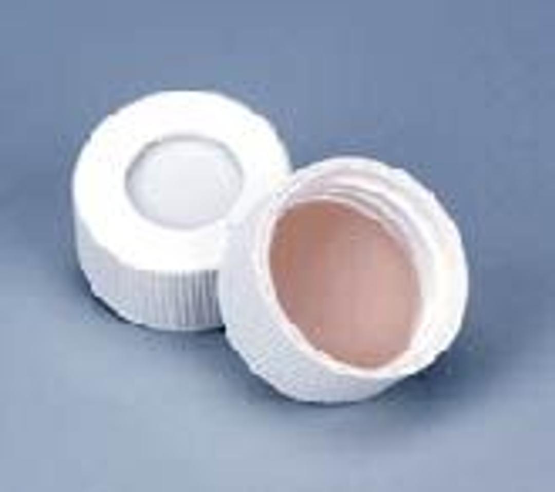 13-425 Black PP Cap with Bonded Rubber/TFE/Silicone Septa - WHEATON - General Lab