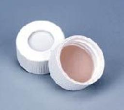 13-425 Black PP Cap with Bonded Rubber/TFE/Silicone Septa - WHEATON - General Lab