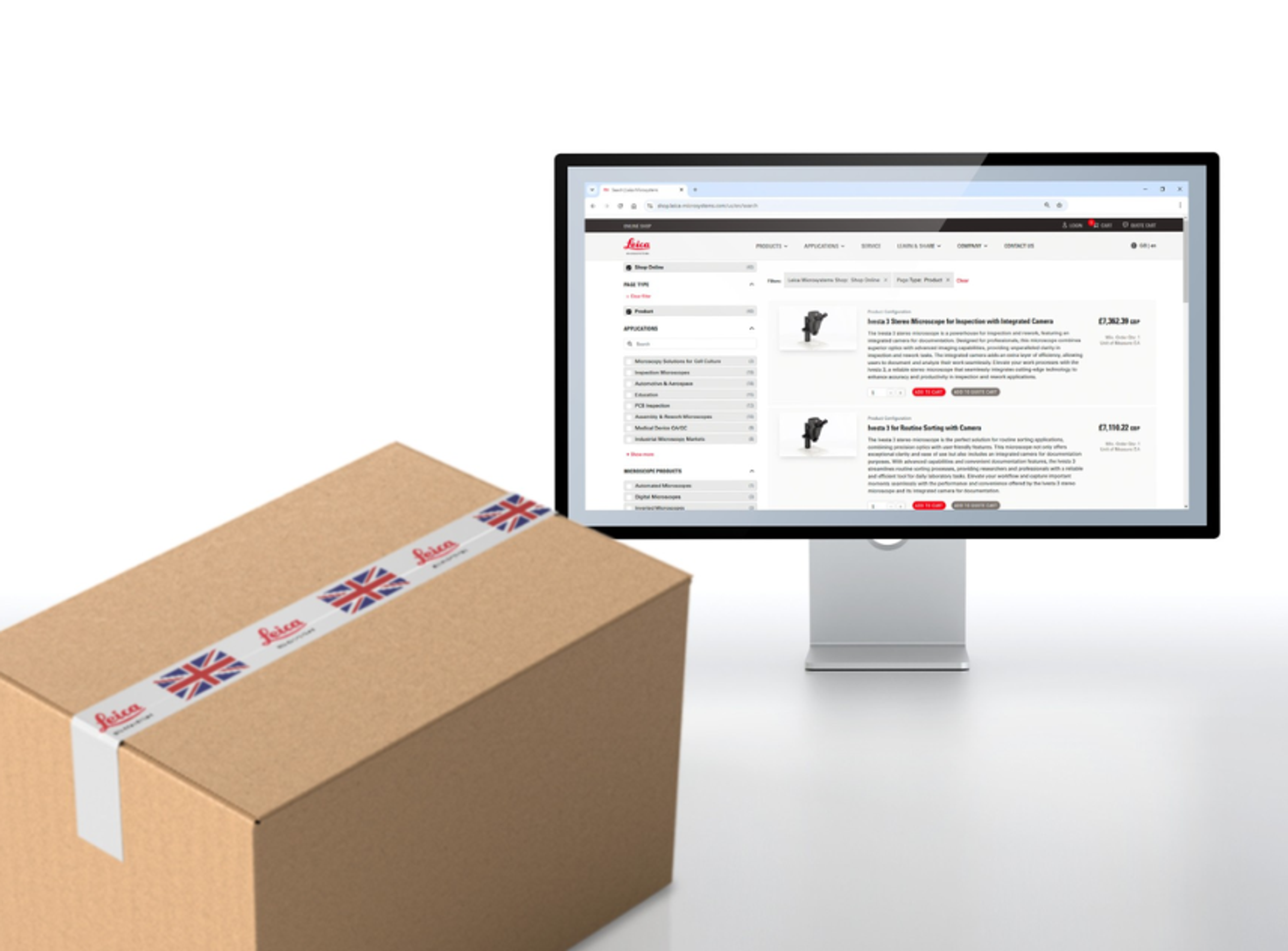 Leica Microsystems expands online shopping experience to UK customers