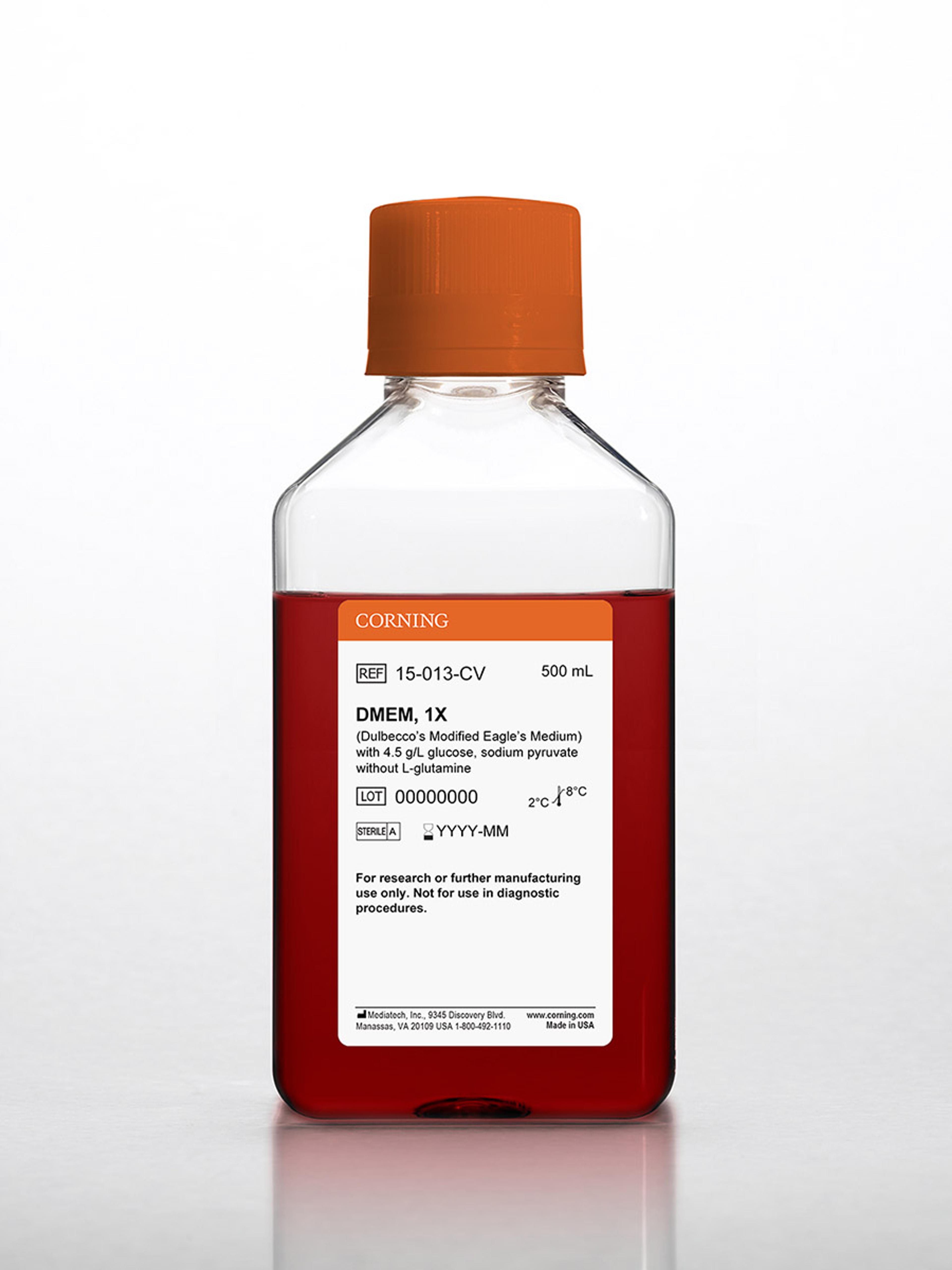 Corning® 500 mL DMEM (Dulbecco’s Modified Eagle’s Medium) - Corning Life Sciences