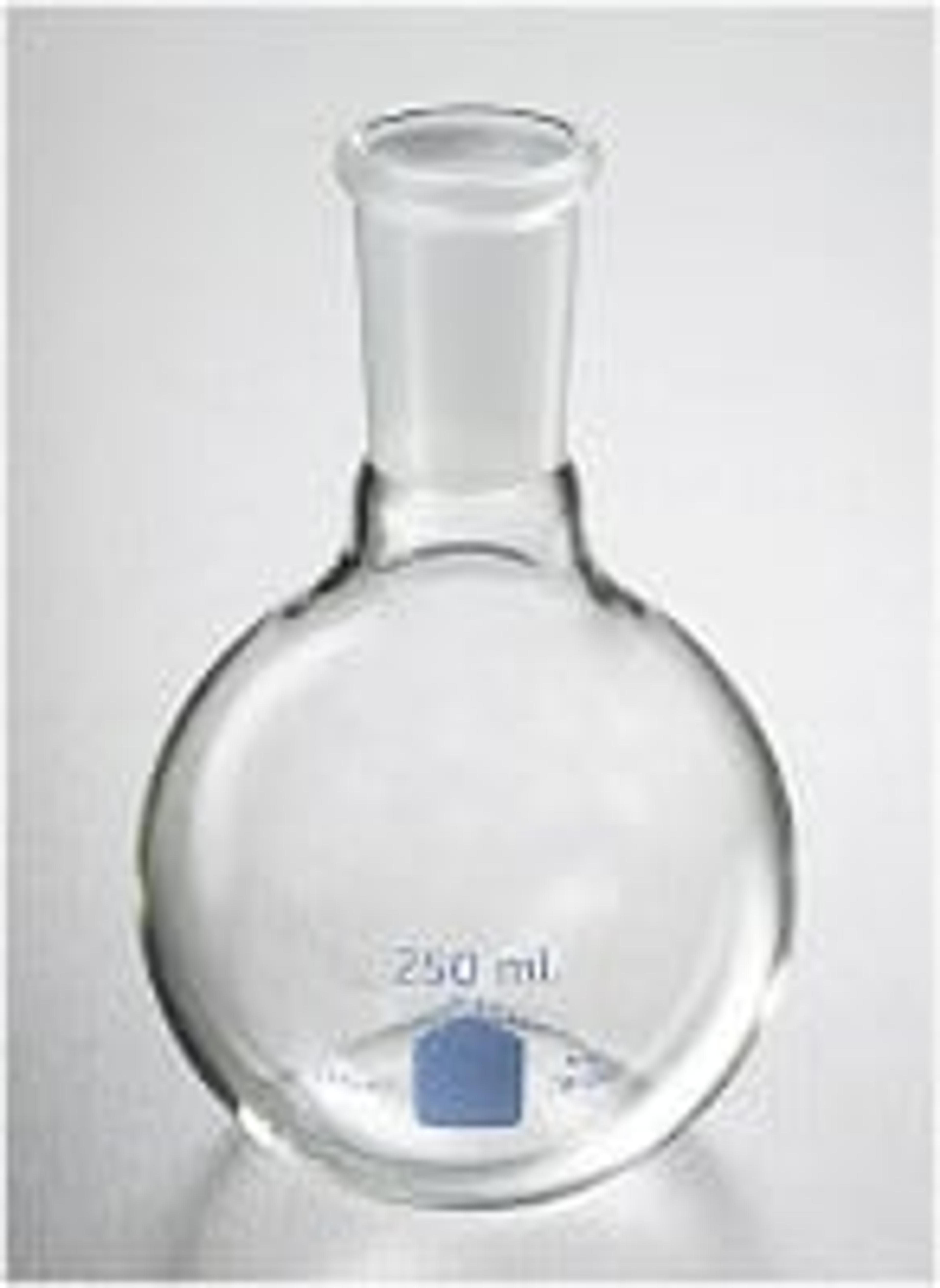 PYREX® VISTA™ 125 mL Short Neck Boiling Flask, Flat Bottom, 24/40 Standard Taper Joint - Corning Life Sciences - General Lab