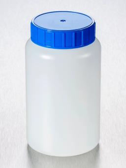 Corning® Gosselin™ Round HDPE Bottle, 500 mL, 58 mm Blue Cap, Assembled, Sterile, 140/Case - Corning Life Sciences