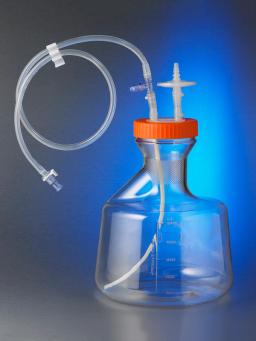 5L Plain Bottom Erlenmeyer Flask with Disposable 100 mm Aseptic Transfer Cap, 0.2 µm Vent, Male MPC, Sterile - Corning Life Sciences - Drug discovery > Target Discovery