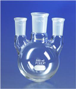 PYREX® 5L Three Neck Distilling Flask with Vertical Neck Standard Taper Joints - Corning Life Sciences - General Lab