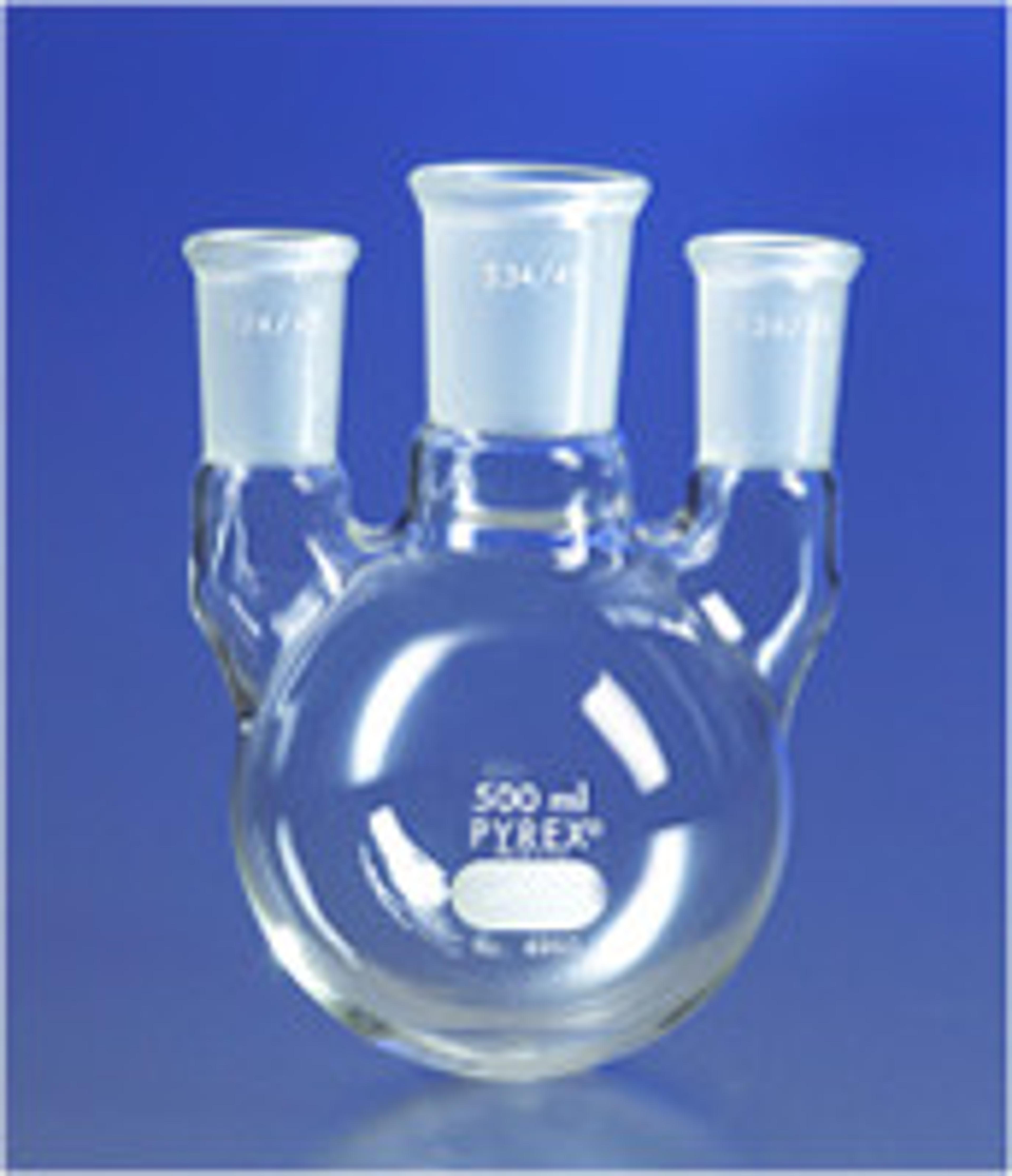 PYREX® 5L Three Neck Distilling Flask with Vertical Neck Standard Taper Joints - Corning Life Sciences - General Lab